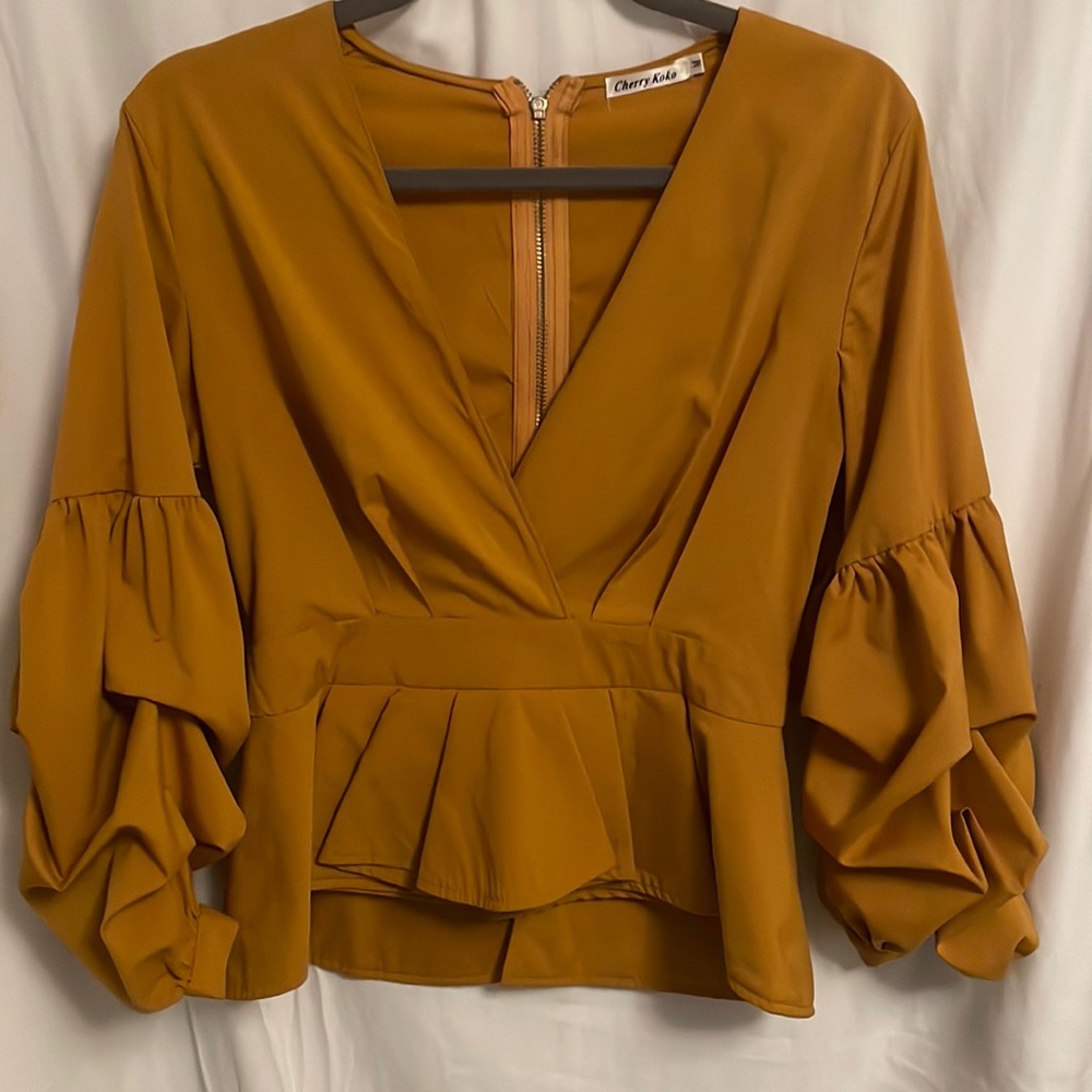 Mustard Blouse- Size M